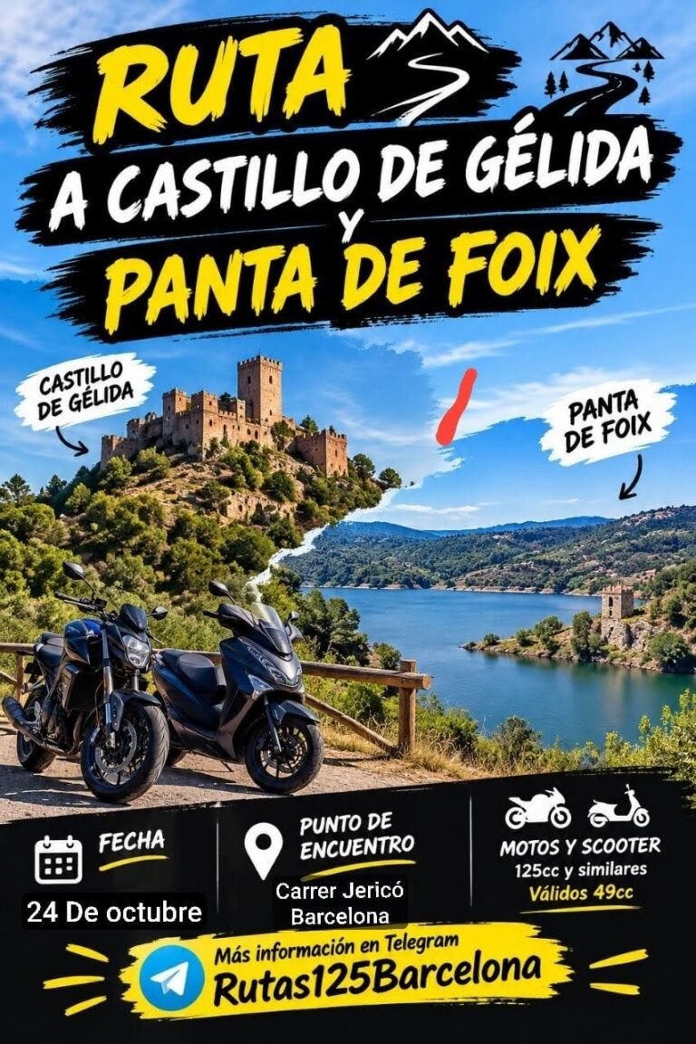 Ruta al Castillo de Gelida y Pantà de Foix
