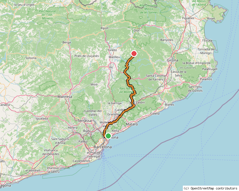 Mapa del recorrido